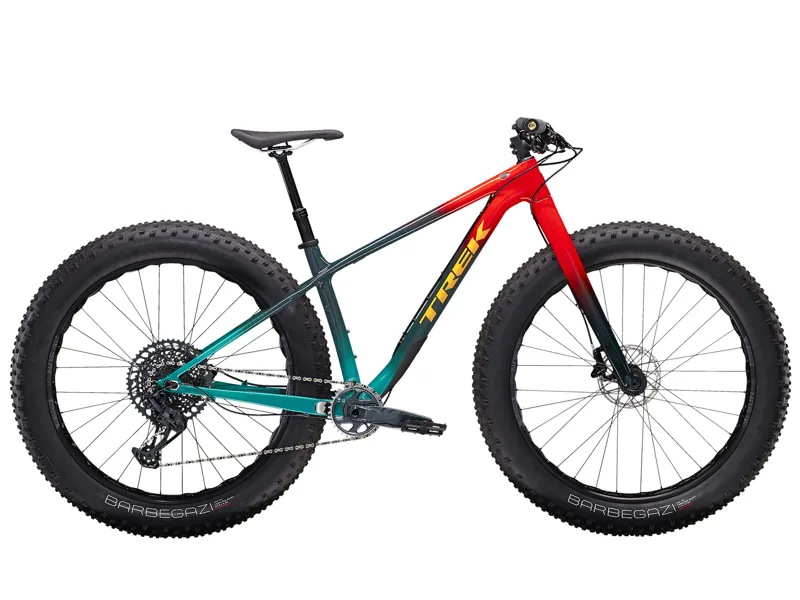 Trek Farley 9.6 GX Eagle 12Spd Carbon Fat Bike 2022 Red Fade/Navy/Teal-1