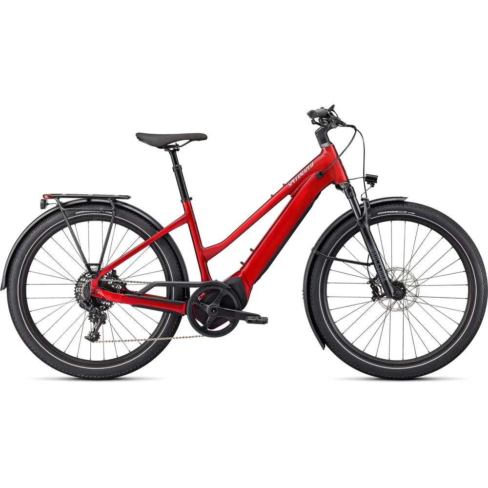 Specialized Specialized Turbo Vado 5.0 Step-Through Electric Bike 2022 Red Tint/Silver