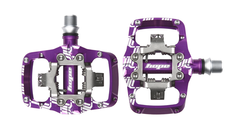 Hope Union Trail Mountain Bike Clipless Pedals Purple-1