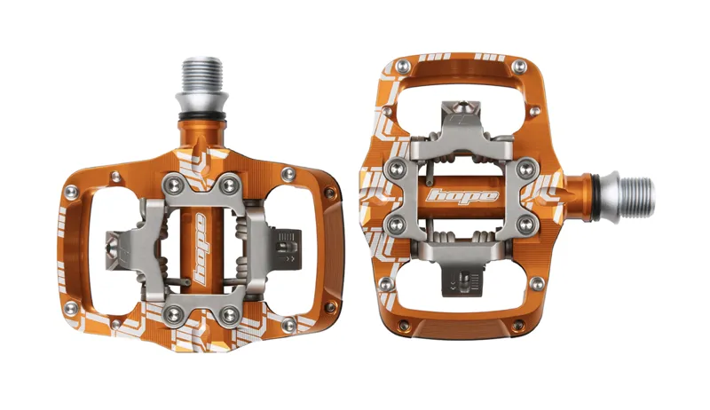 Hope Union Trail Mountain Bike Clipless Pedals Orange-1