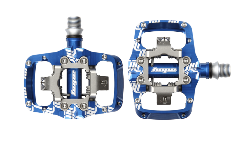 Hope Union Trail Mountain Bike Clipless Pedals Blue-1