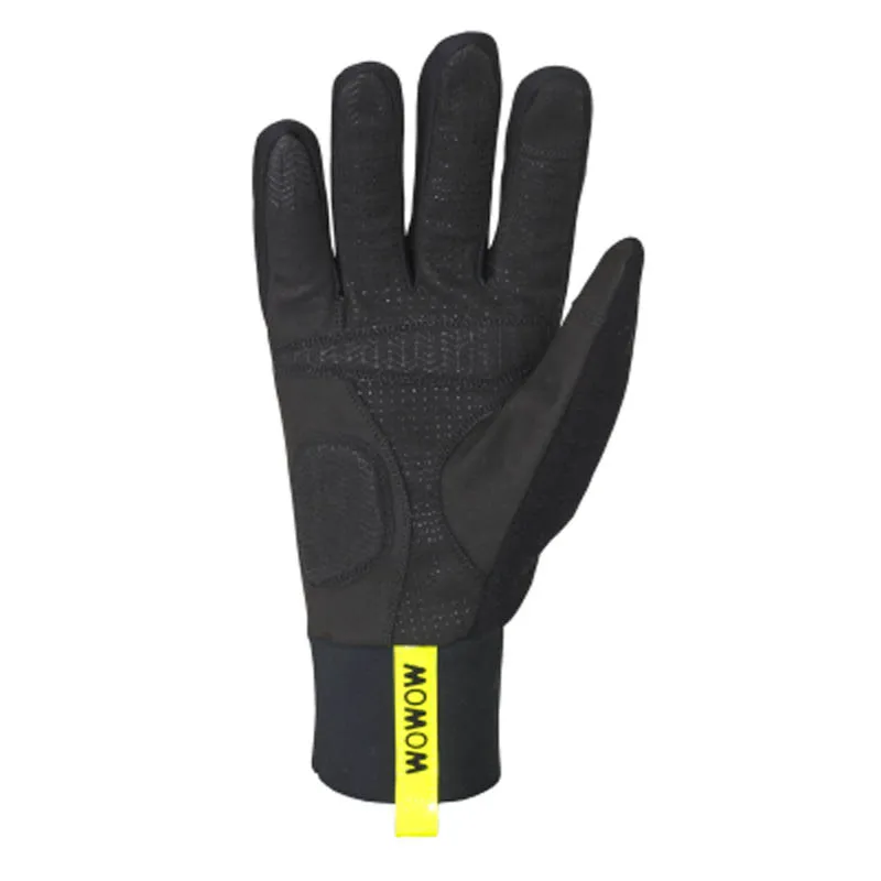 Wowow NightStroke Winter Cycling Gloves Black/Reflective/Yellow-3