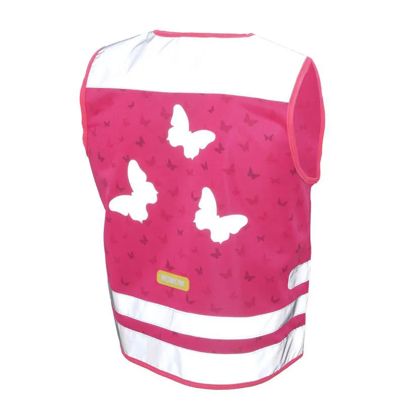 Wowow Nutty Kids Safety Cycling Vest Hi-Viz Reflecticve/Pink-2