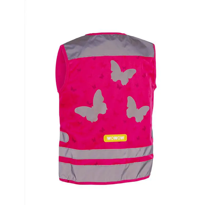 Wowow Nutty Kids Safety Cycling Vest Hi-Viz Reflecticve/Pink-3