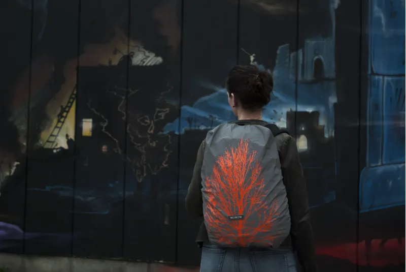 Wowow Waterproof Bag Cover Quebec One Size Reflective/Orange-3