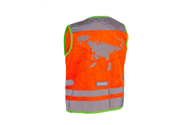 Wowow Nutty Kids Safety Cycling Vest Hi-Viz Reflecticve/Orange-3