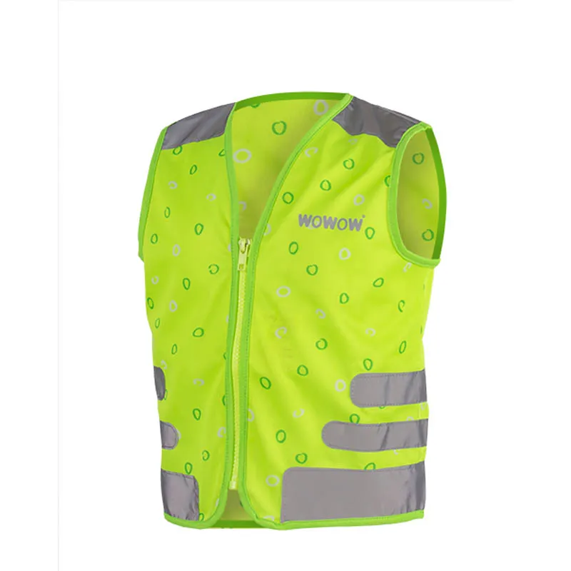 Wowow Nutty Kids Safety Cycling Vest Hi-Viz Reflecticve/Green-2