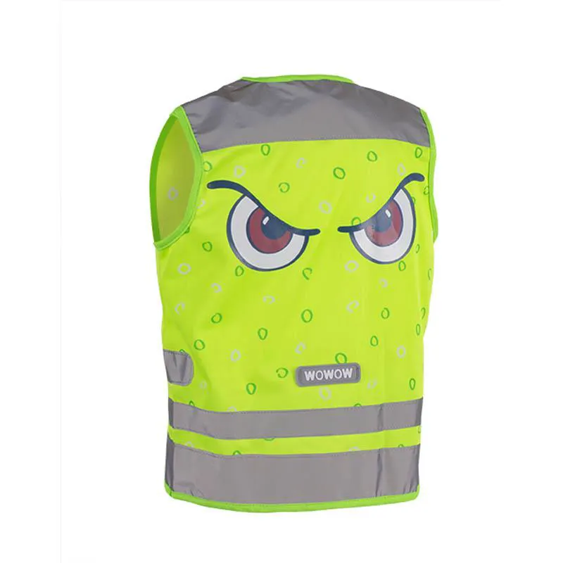 Wowow Nutty Kids Safety Cycling Vest Hi-Viz Reflecticve/Green-3