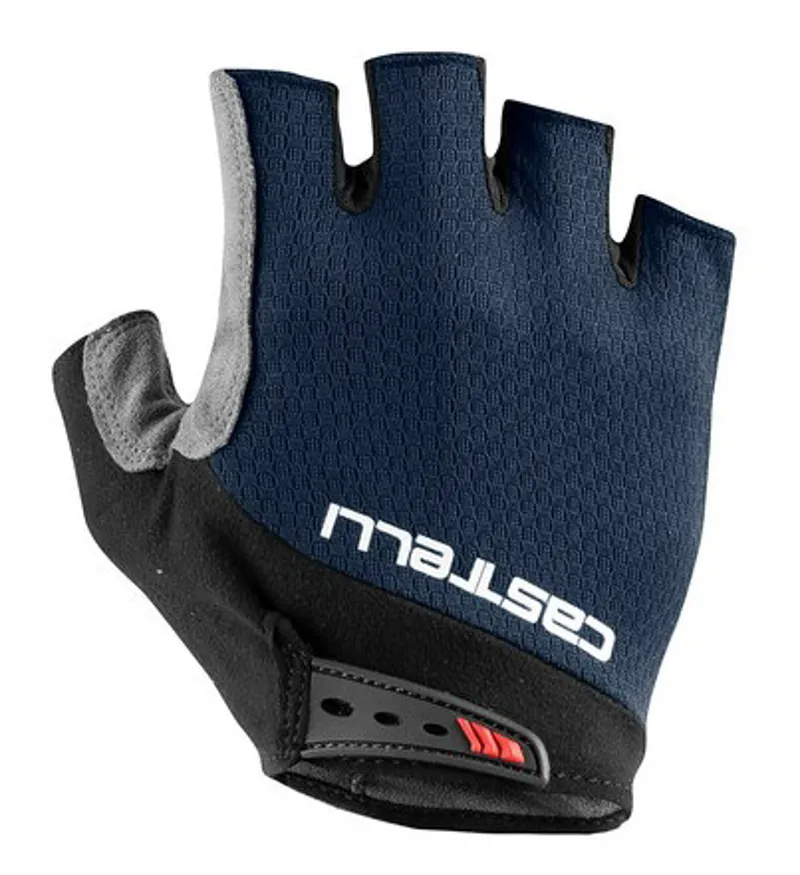 Castelli Entrata V Road Gloves With Pad Savile Blue-1