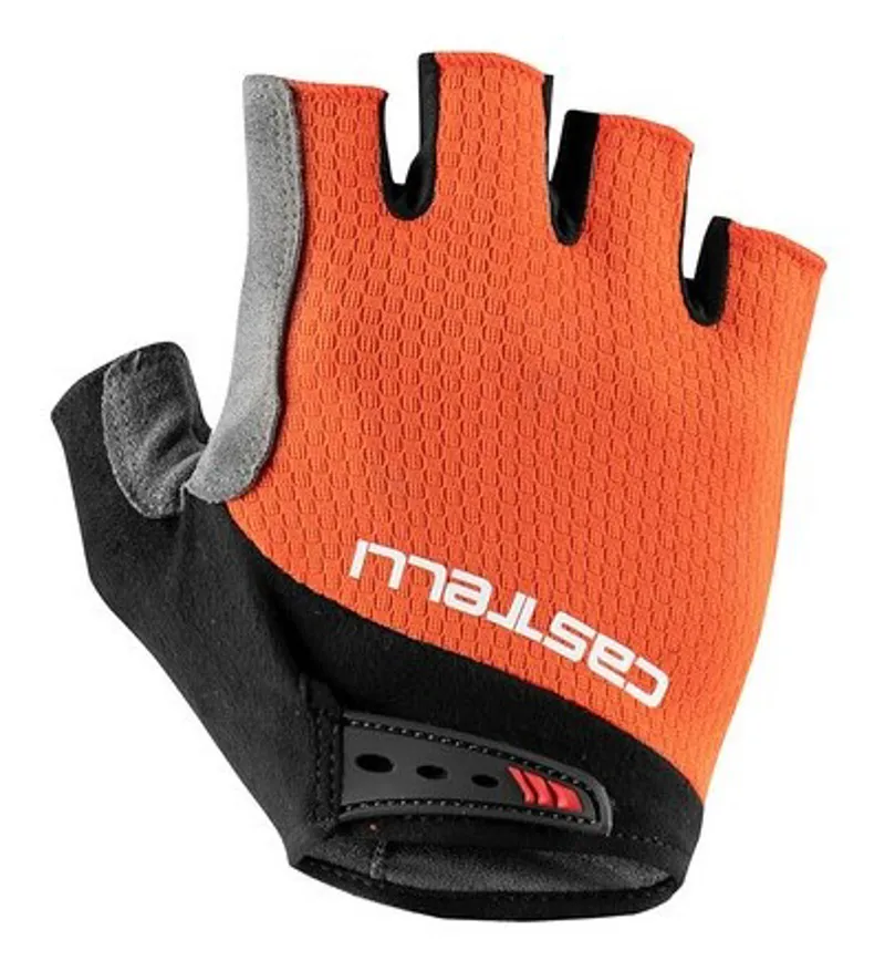 Castelli Entrata V Road Gloves With Pad Fiery Red-1