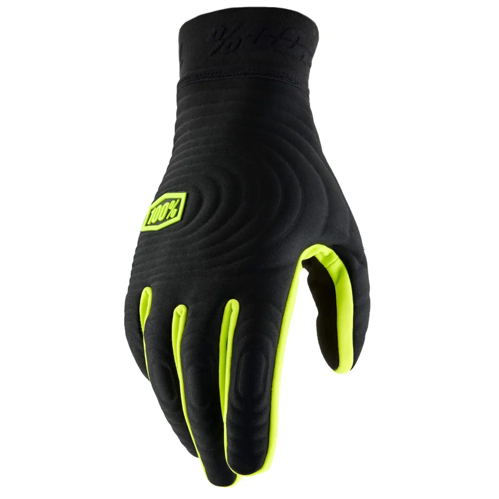 100 Percent 100 Percent Brisker Xtreme MTB Gloves Fluo Yellow/Black