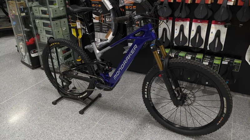EX Display Mondraker Crafty Carbon RR Medium Electric Bike 2026 Blue/Silver/Black-3
