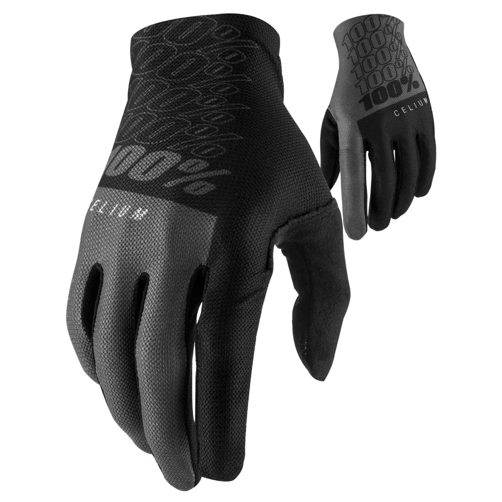 100 Percent 100 Percent Celium MTB Gloves Black/Grey