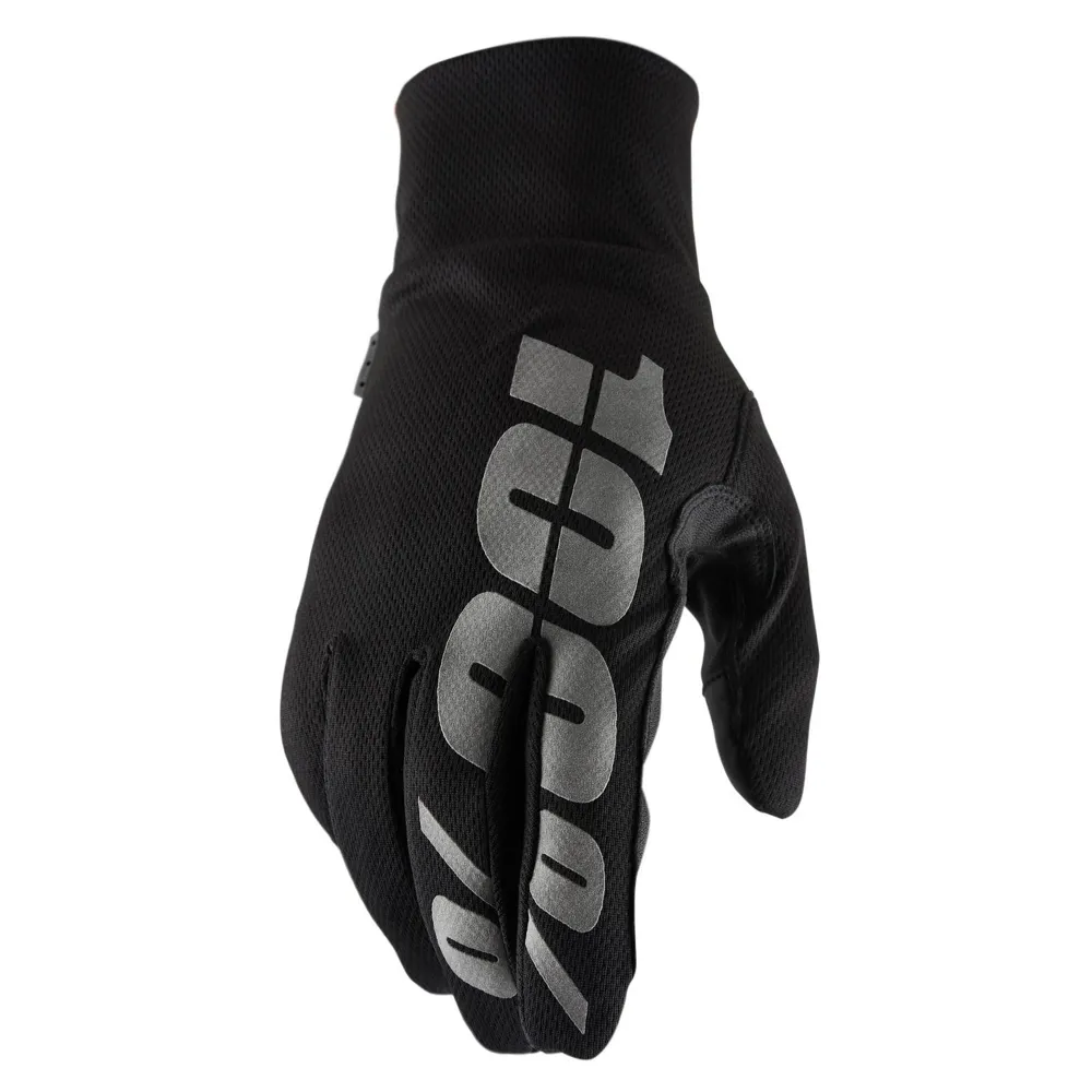 100 Percent 100 Percent Hydromatic Waterproof MTB Gloves Black