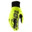 100 Percent Hydromatic Waterproof MTB Gloves Fluo Yellow