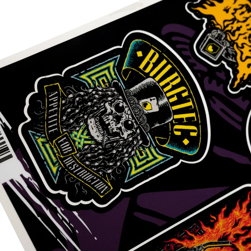 Burgtec Helmet Stamps Sticker Sheet-1