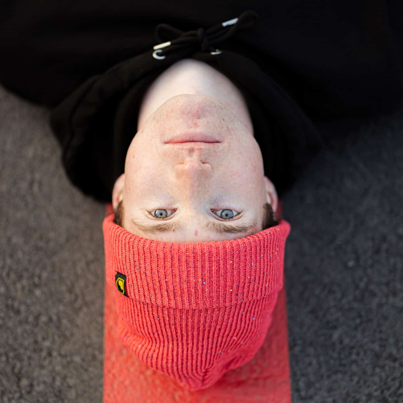 Burgtec Smugglers Beanie Raspberry Speckle-5