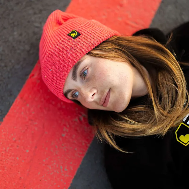 Burgtec Smugglers Beanie Raspberry Speckle-4