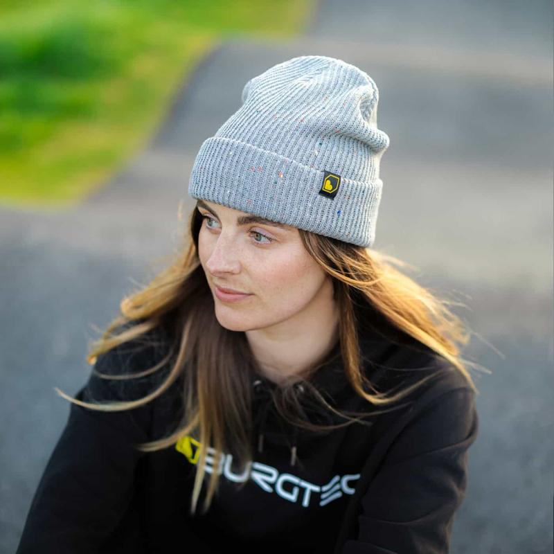 Burgtec Smugglers Beanie Pewter Speckle-4