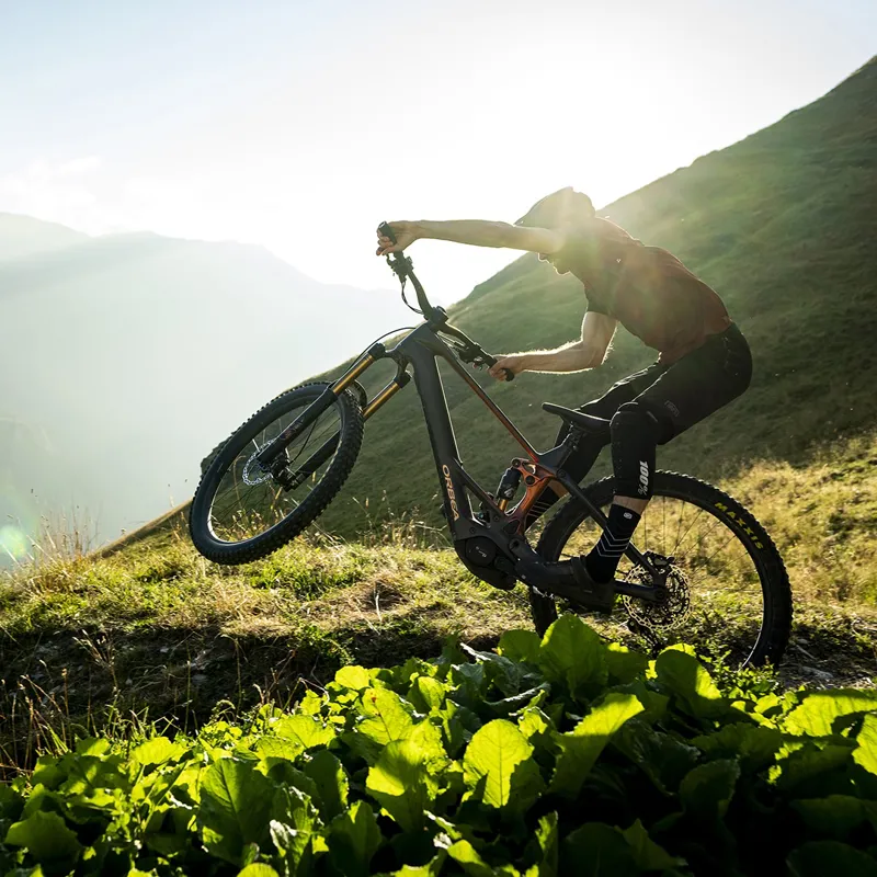 Orbea Wild M10 Electric Bike 2025 Diamond Carbon View/Mars Red-1