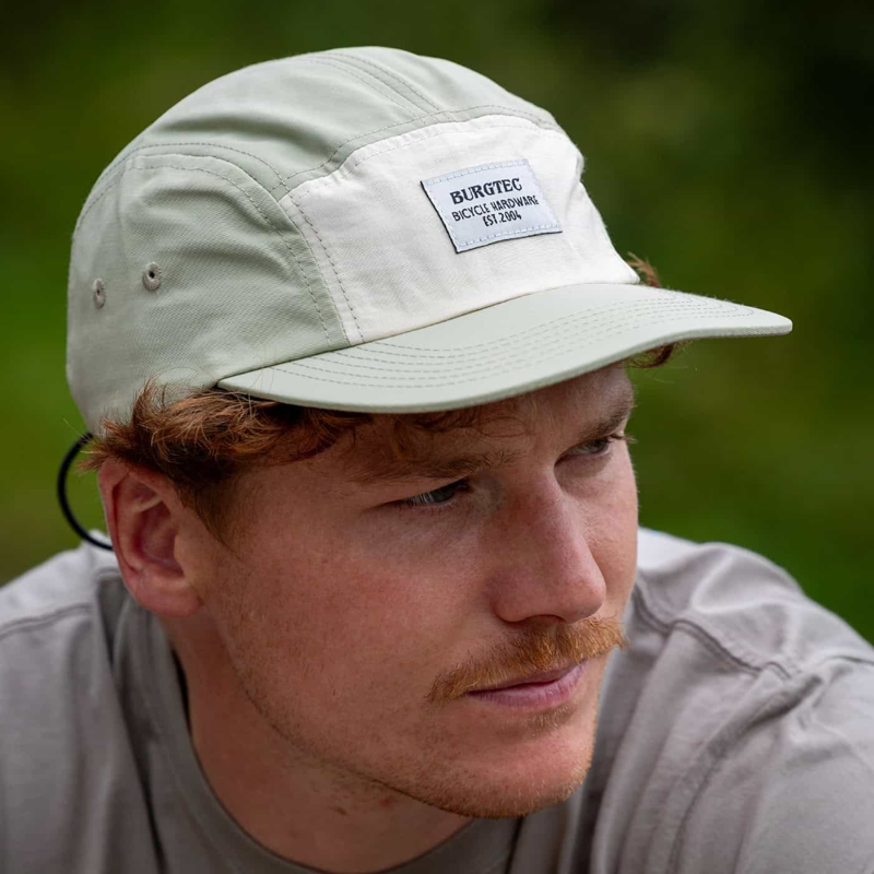 Burgtec Courier Five Panel Cap Pistachio Cream-4
