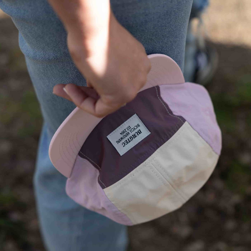 Burgtec Courier Five Panel Cap Pink Lemonade-6