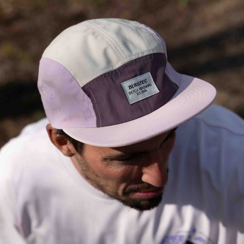 Burgtec Courier Five Panel Cap Pink Lemonade-4
