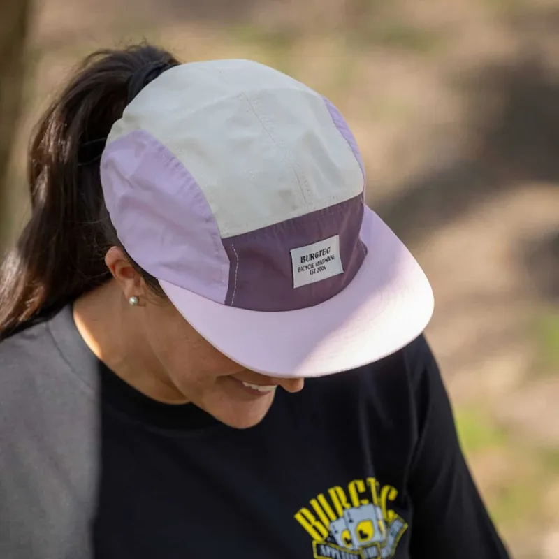 Burgtec Courier Five Panel Cap Pink Lemonade-5