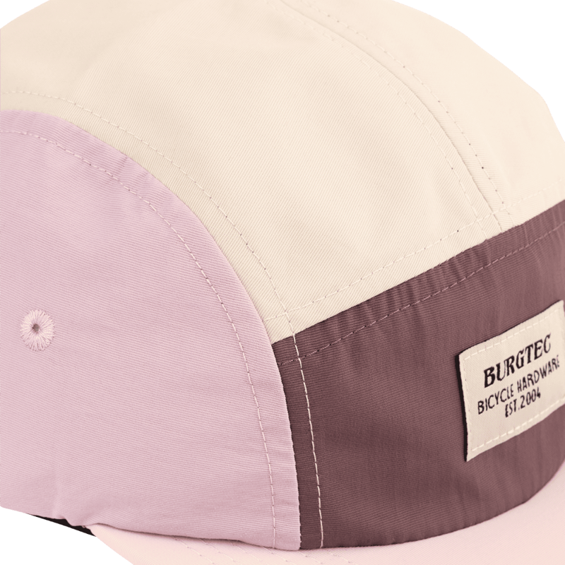 Burgtec Courier Five Panel Cap Pink Lemonade-3