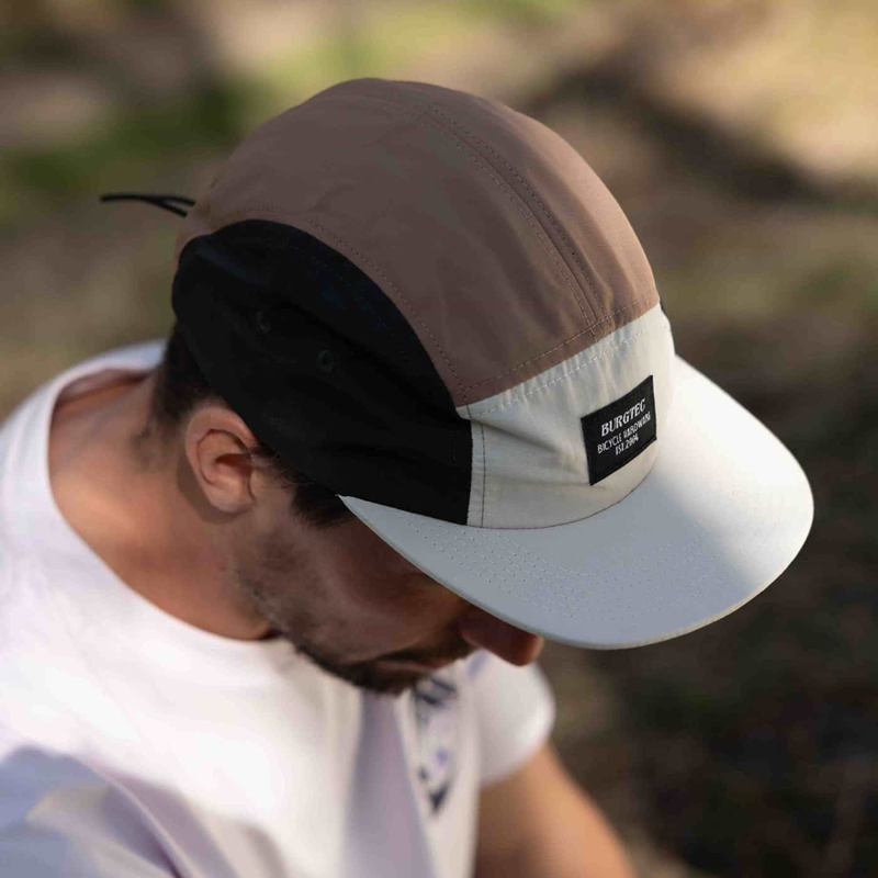 Burgtec Courier Five Panel Cap Macchiato Mix-5
