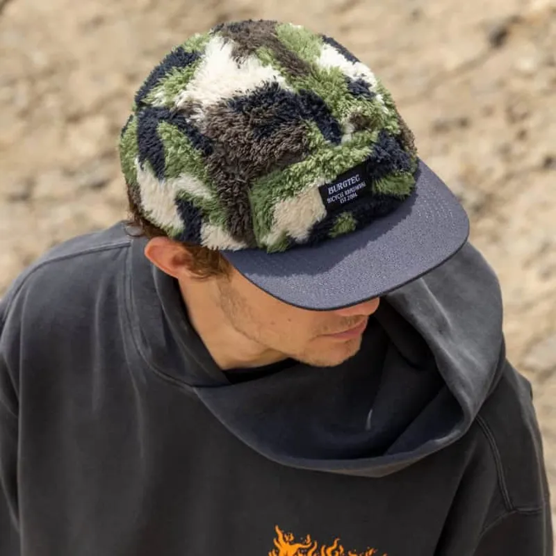 Burgtec Renegade Sherpa Five Panel Hat Camo-1