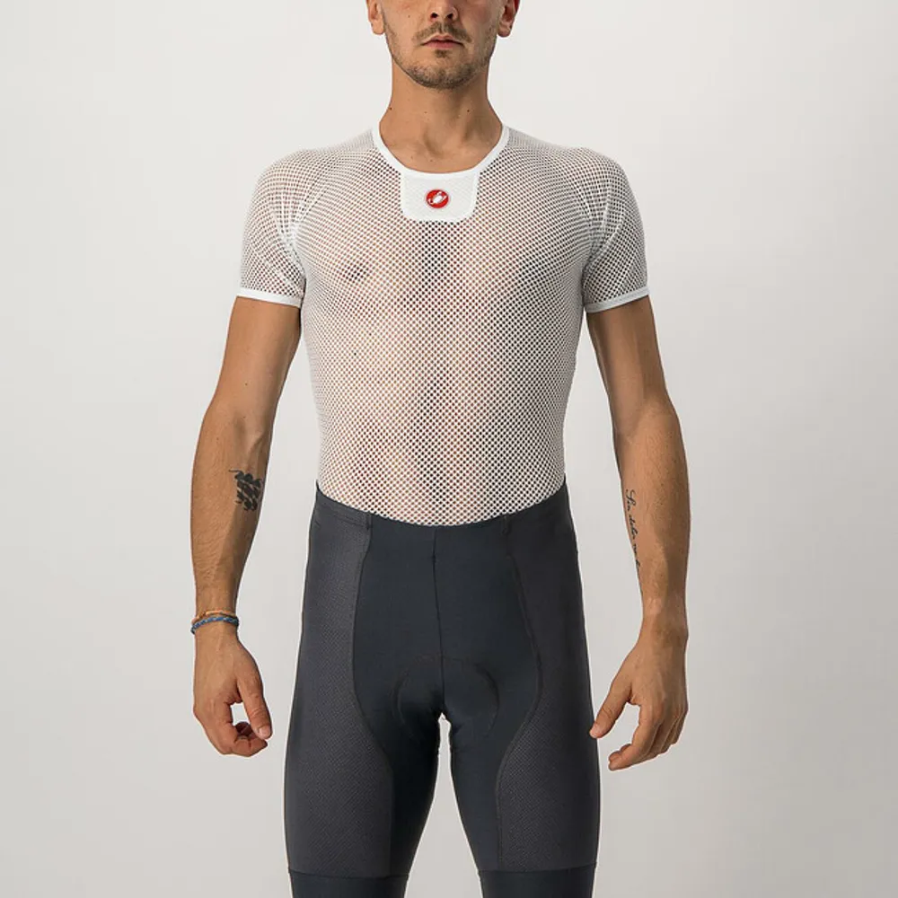 Image of Castelli Core Mesh 3 SS Road Base Layer White