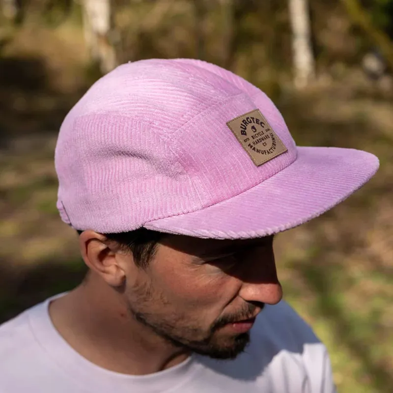 Burgtec Bandit Corduroy Five Panel Hat Candyfloss-5