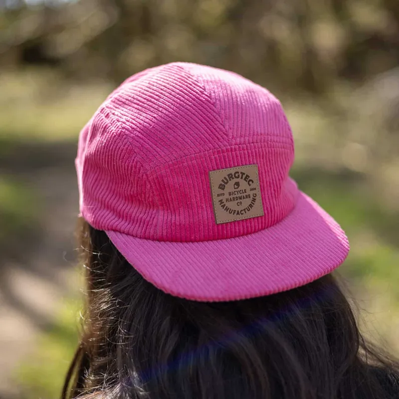 Burgtec Bandit Corduroy Five Panel Hat Toxic Barbie-7