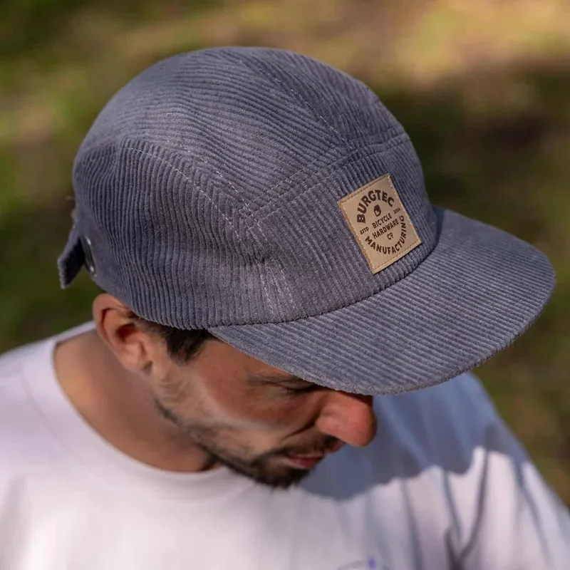 Burgtec Bandit Corduroy Five Panel Hat Slate-6
