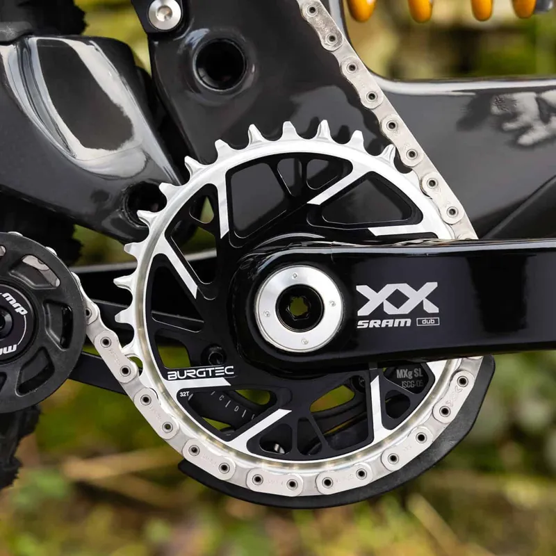 Burgtec SRAM 8-Bolt 3mm Offset Thick/Thin Chainring Burgtec Black-4