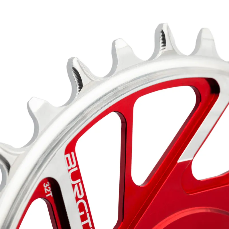Burgtec SRAM 8-Bolt 3mm Offset Thick/Thin Chainring Race Red-1