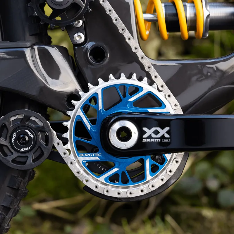 Burgtec SRAM 8-Bolt 3mm Offset Thick/Thin Chainring Deep Blue-4