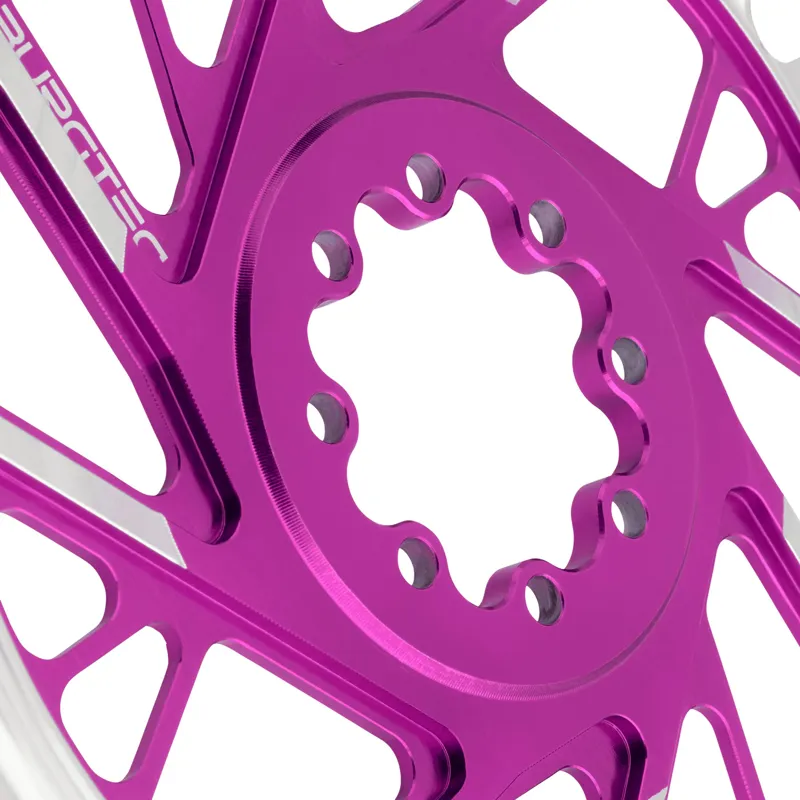 Burgtec SRAM 8-Bolt 3mm Offset Thick/Thin Chainring Purple Rain-3