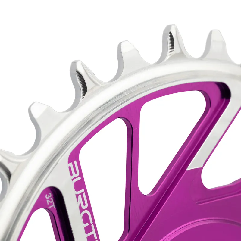 Burgtec SRAM 8-Bolt 3mm Offset Thick/Thin Chainring Purple Rain-1