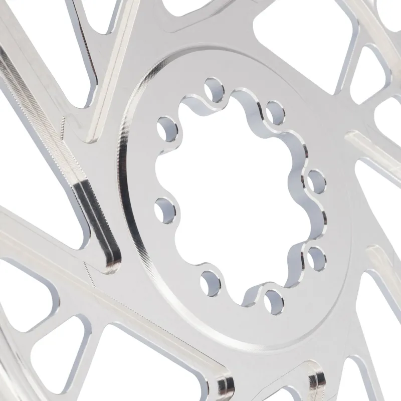Burgtec SRAM 8-Bolt 3mm Offset Thick/Thin Chainring Rhodium Silver-3