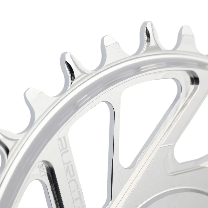 Burgtec SRAM 8-Bolt 3mm Offset Thick/Thin Chainring Rhodium Silver-1