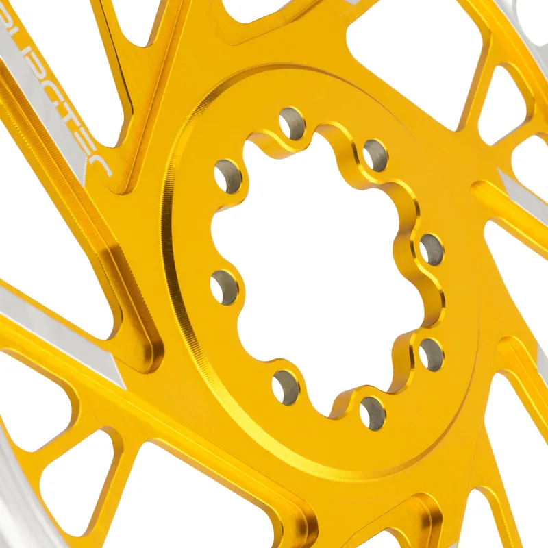 Burgtec SRAM 8-Bolt 3mm Offset Thick/Thin Chainring Burgtec Bullion Gold-3