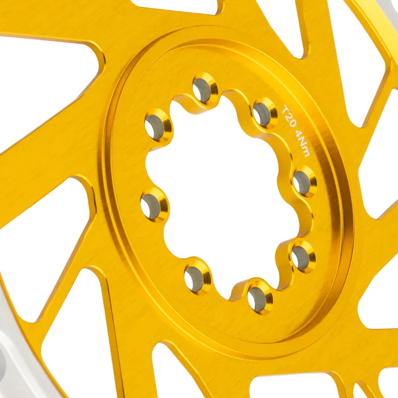 Burgtec SRAM 8-Bolt 3mm Offset Thick/Thin Chainring Burgtec Bullion Gold-2
