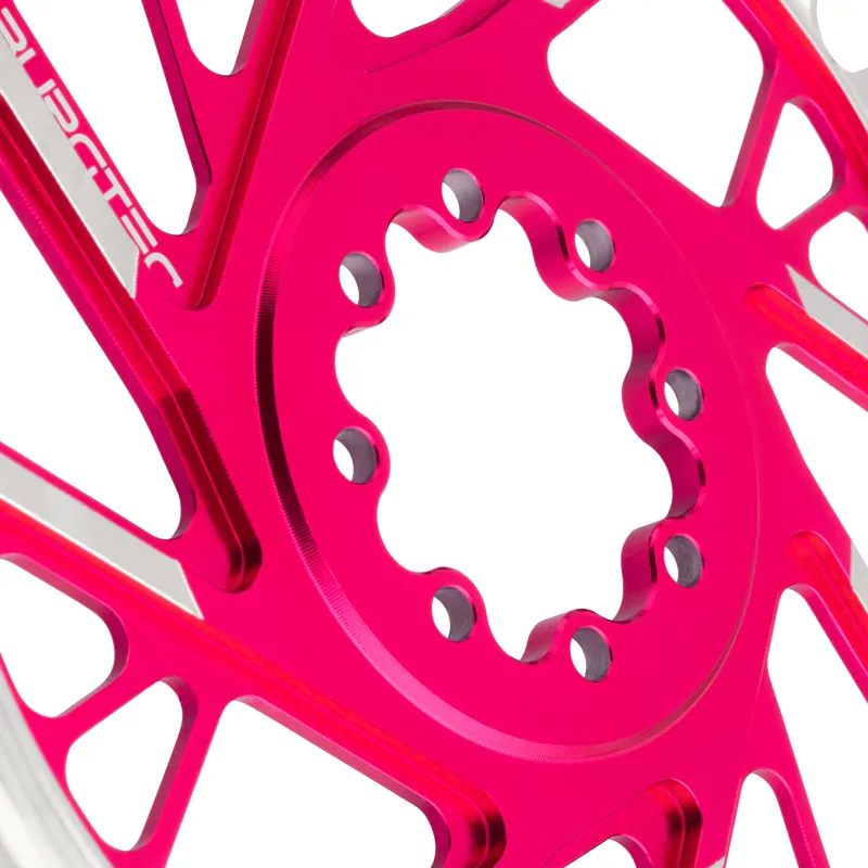 Burgtec SRAM 8-Bolt 3mm Offset Thick/Thin Chainring Toxic Barbie Pink-3