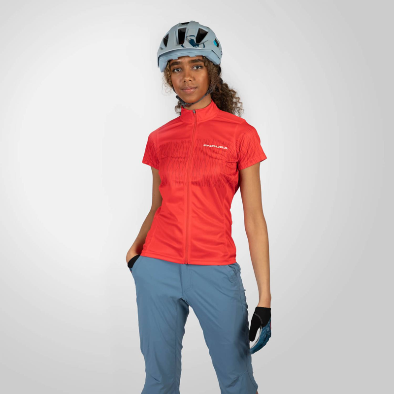 Endura Hummvee Ray Womens SS MTB Jersey II Pomegranate-2