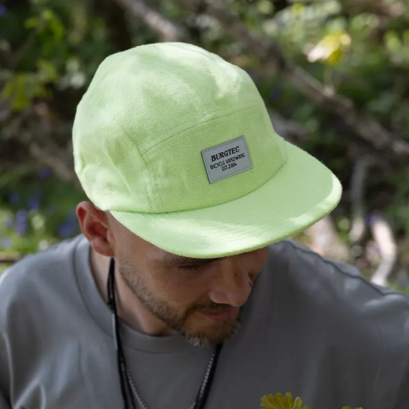 Burgtec Arcade 5 Panel Cap Limeade-7