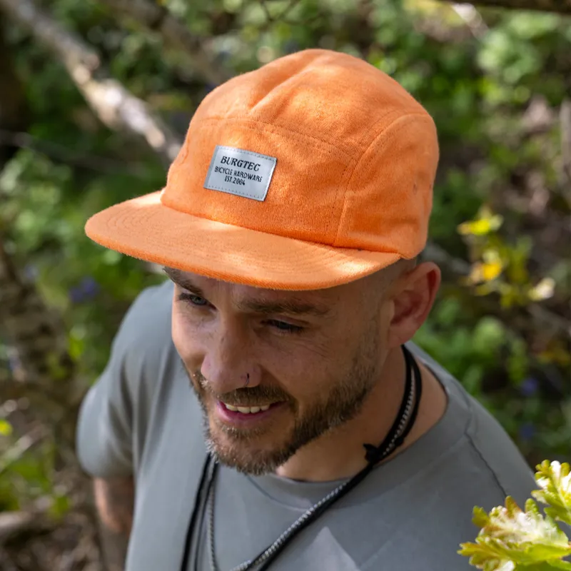 Burgtec Arcade 5 Panel Cap Orange-6
