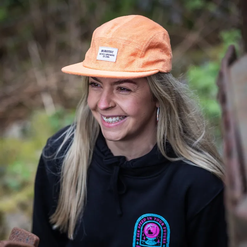 Burgtec Arcade 5 Panel Cap Orange-7