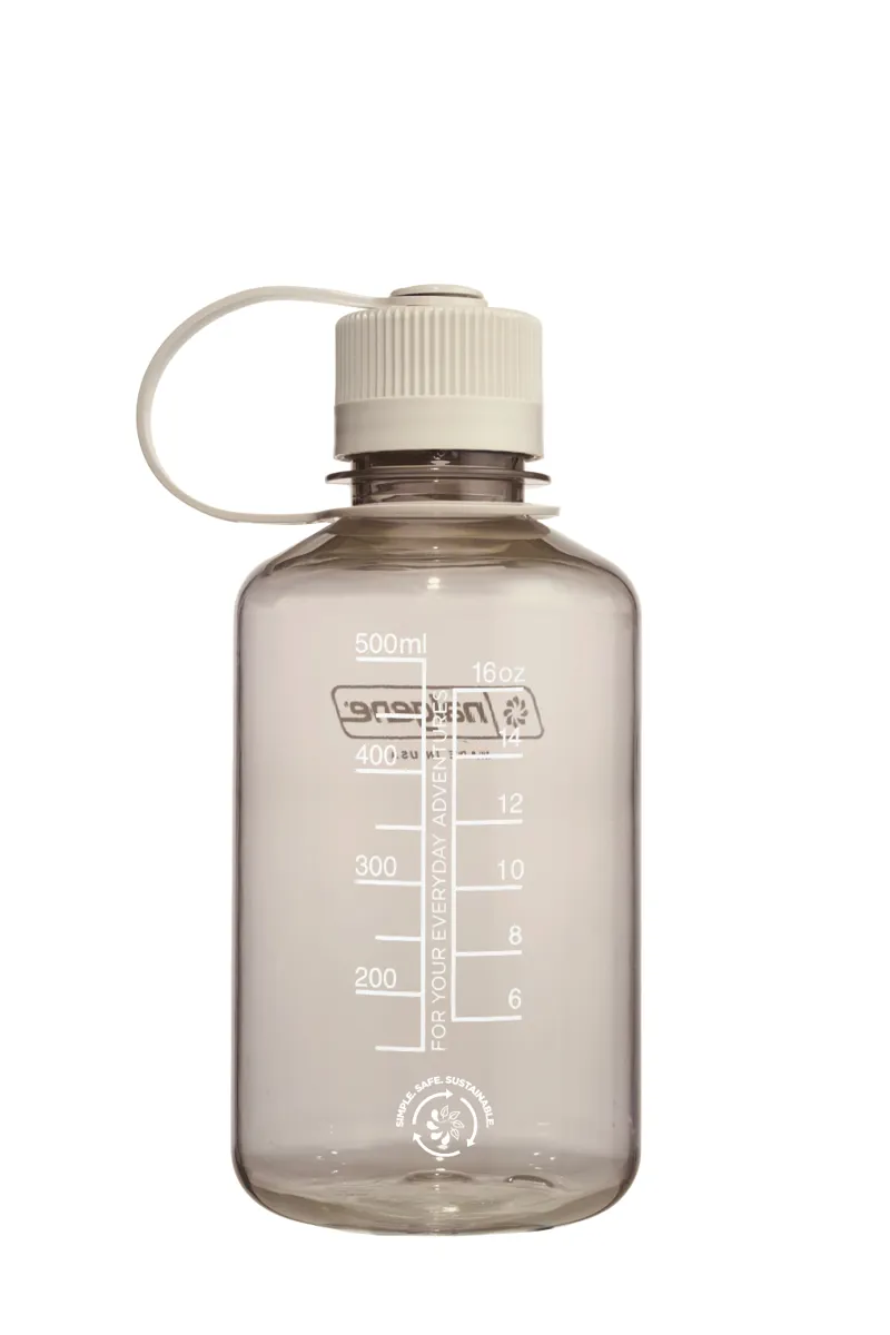 Nalgene Narrow Mouth Sustain Tritan 50% Recycled 500ml Bottle Monochrome Cotton-1